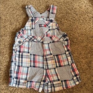 Plaid Baby Overalls